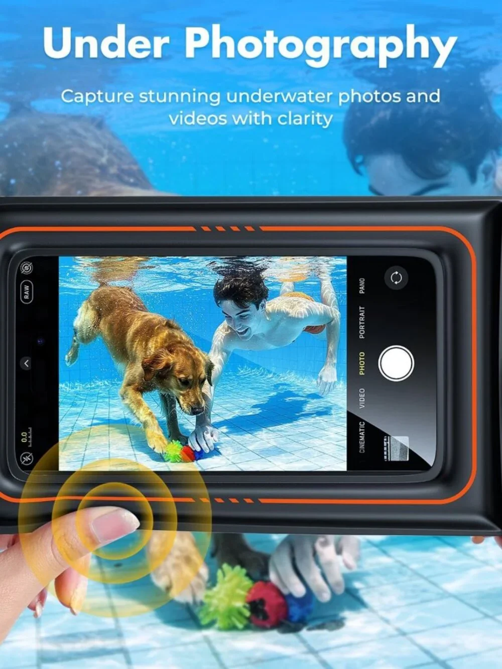 Waterproof Phone Pouch 2 Pack - Floating Case for Beach, Pool & Water Sports